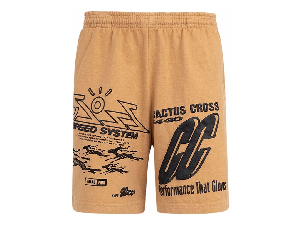 Pre-owned Travis Scott Cactus Jack 92cc Shorts Light Brown