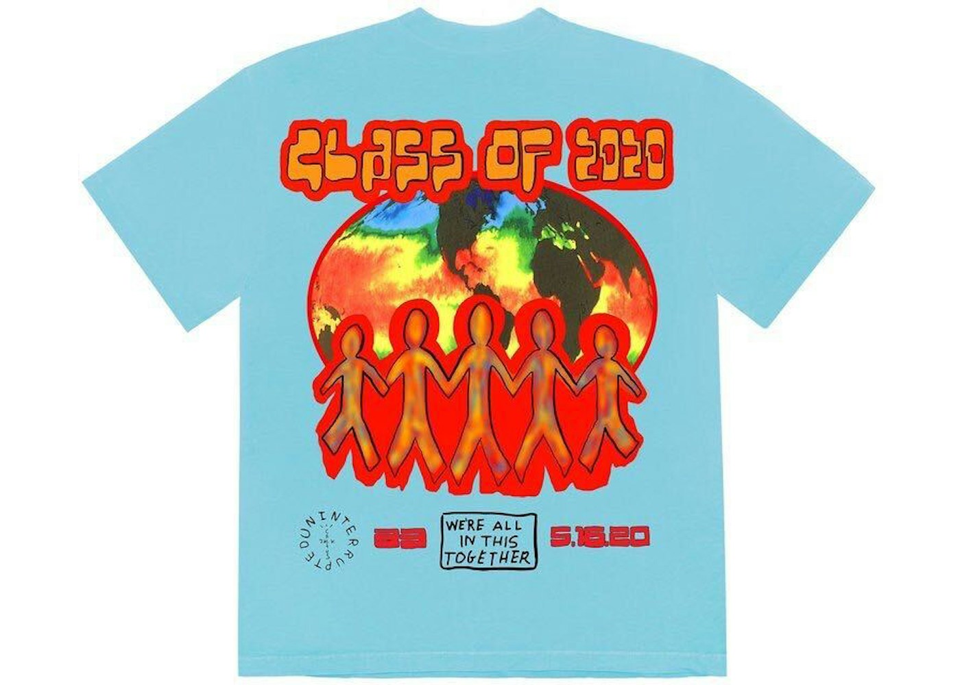 Travis Scott Cactus Jack C O T Shirt Light Blue Ss