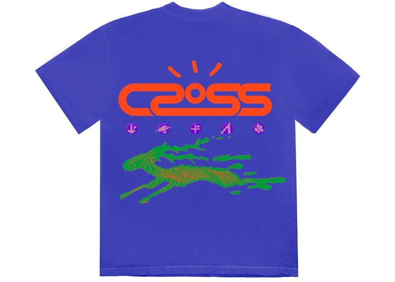 Travis Scott Cactus Jack Cross Tech Tee I Royal