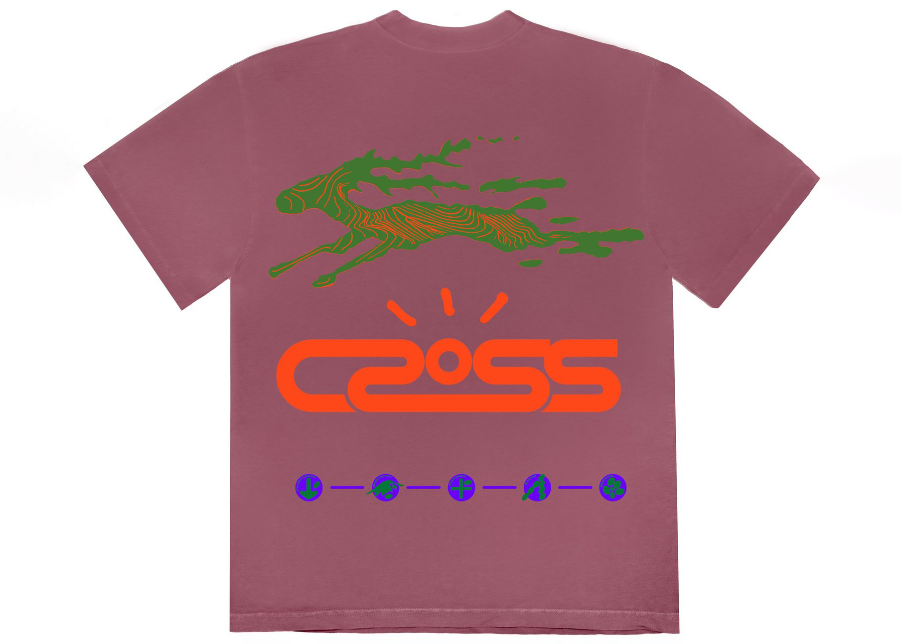 Travis Scott Cactus Jack Cross Tech Tee II Washed Purple Men's 