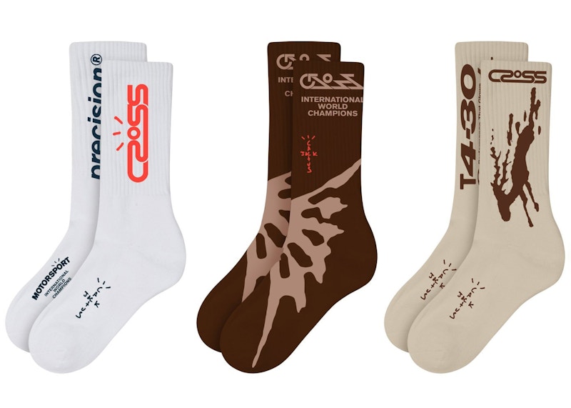 Travis Scott Cactus Jack Crossover Socks (3 Pack) Multi - SS21 - JP