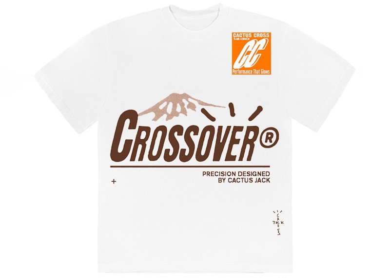 white crossover shirt