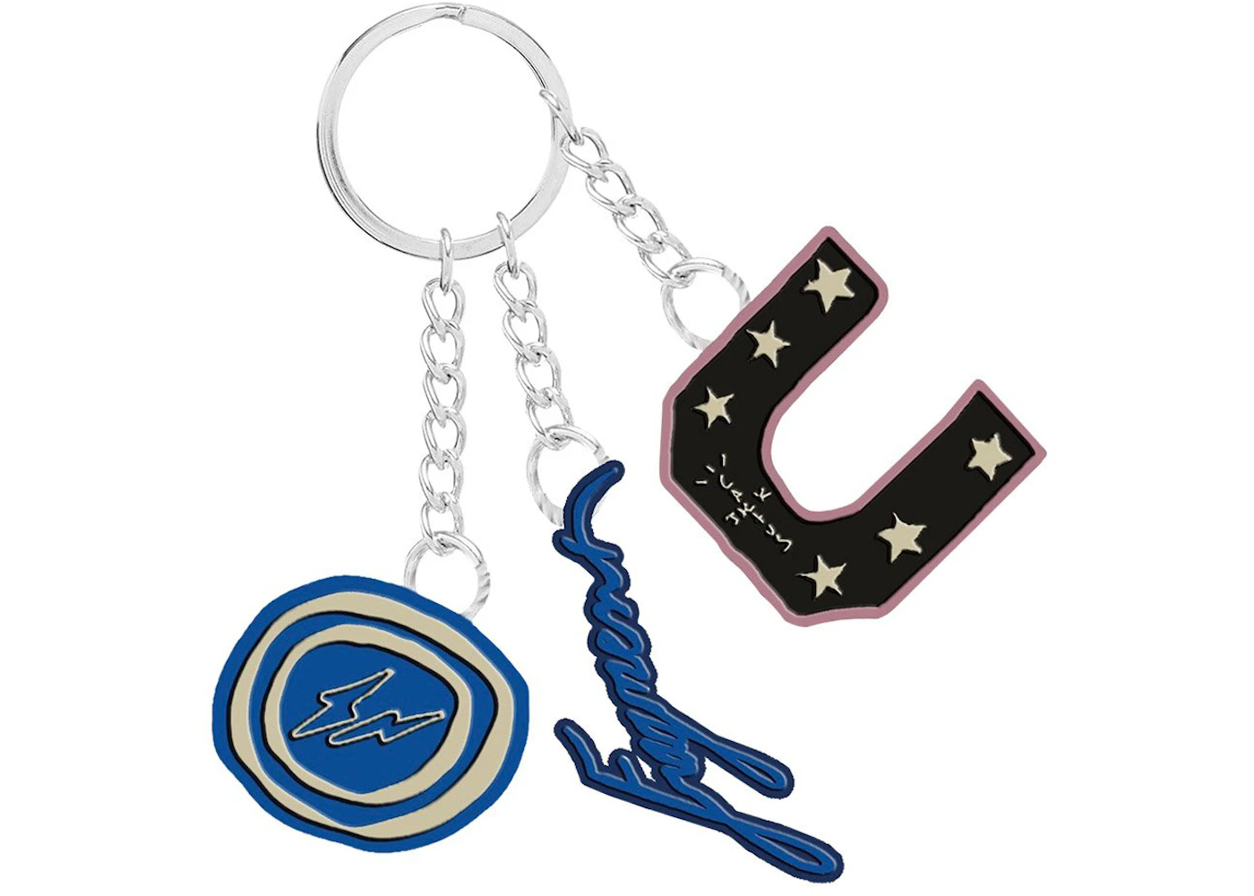 Travis Scott Cactus Jack For Fragment Charm Keychain Multi