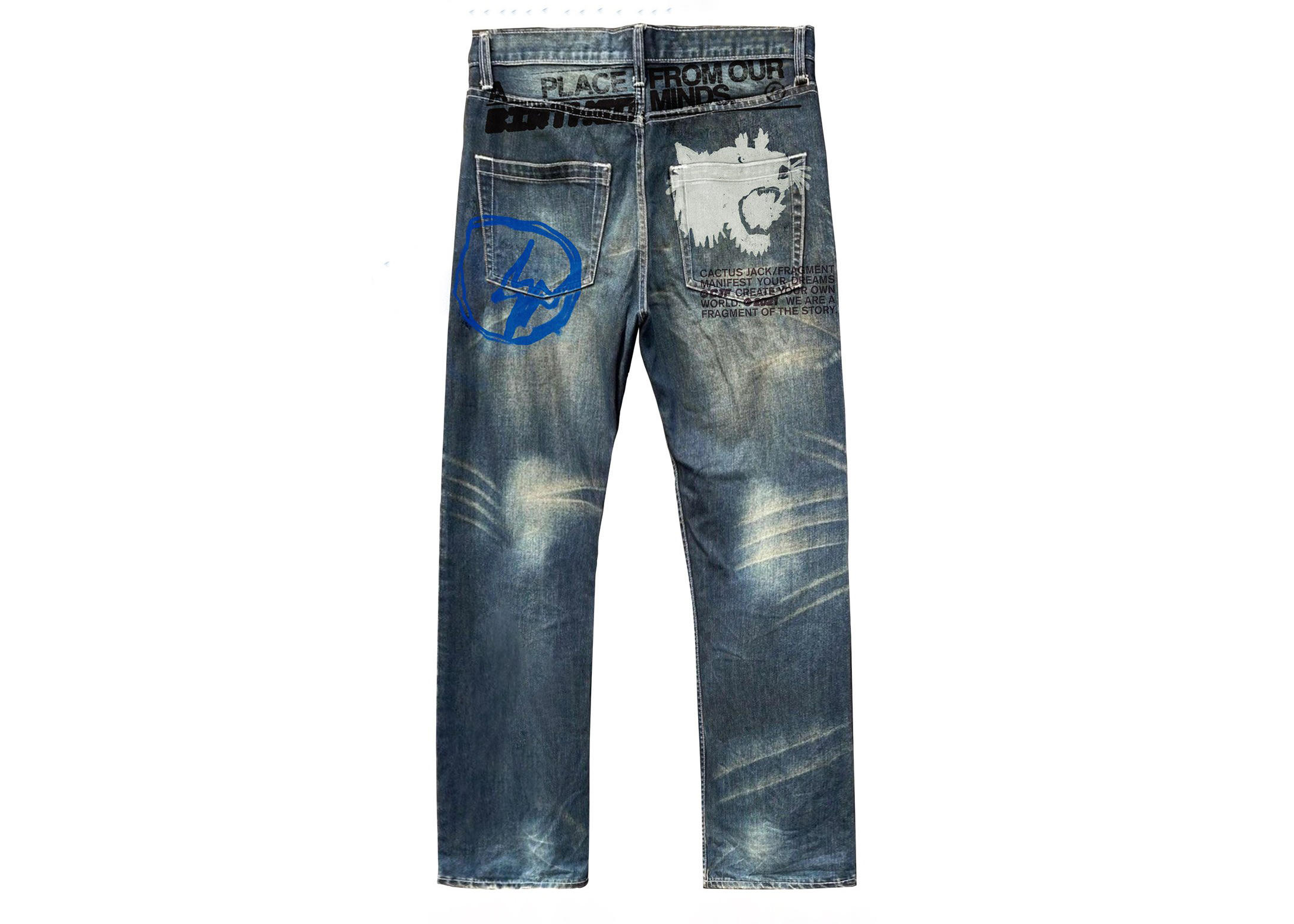 Travis Scott Cactus Jack For Fragment From Our Minds Denim Pant