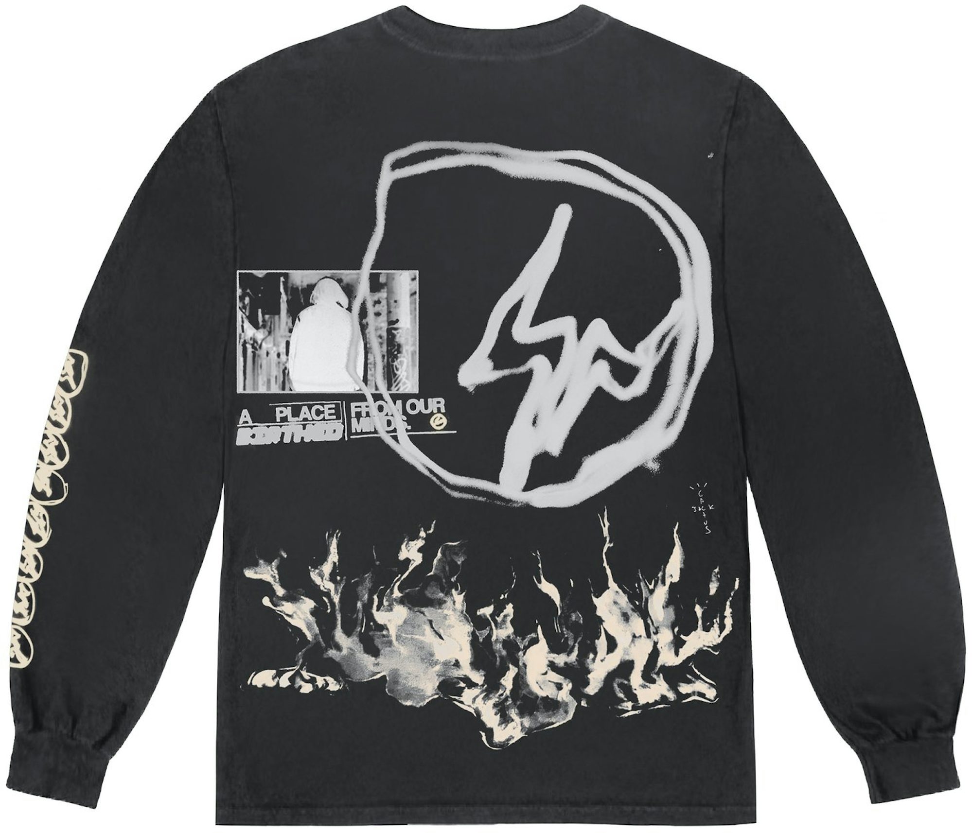 Cactus Jack For Fragment Skeleton Graffiti shirt, hoodie, sweater and  v-neck t-shirt