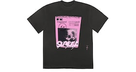 Travis Scott Cactus Jack For Fragment Pink Sunrise T-shirt Washed Black