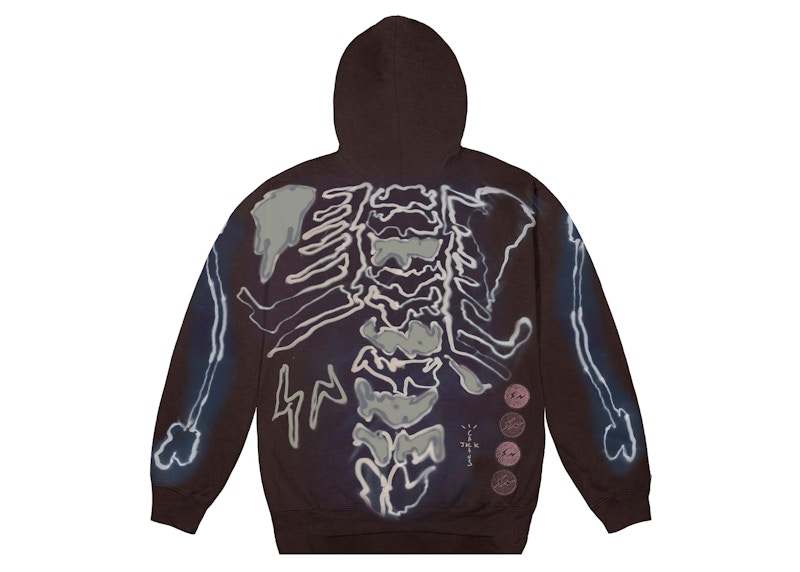 Skeleton Graffiti Full Zip Hoodie
