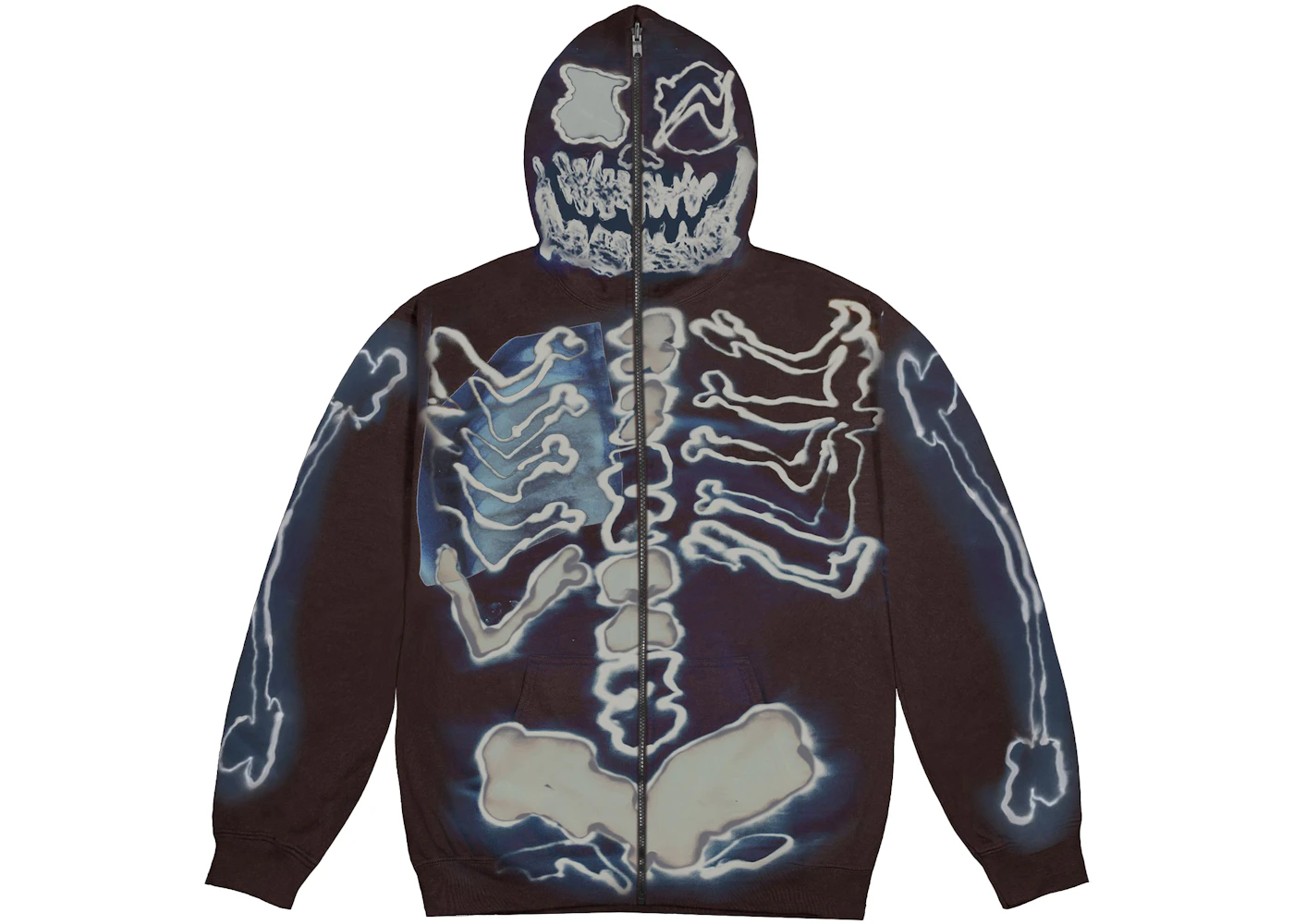 Travis Scott Cactus Jack For Fragment Skeleton Graffiti Full Zip