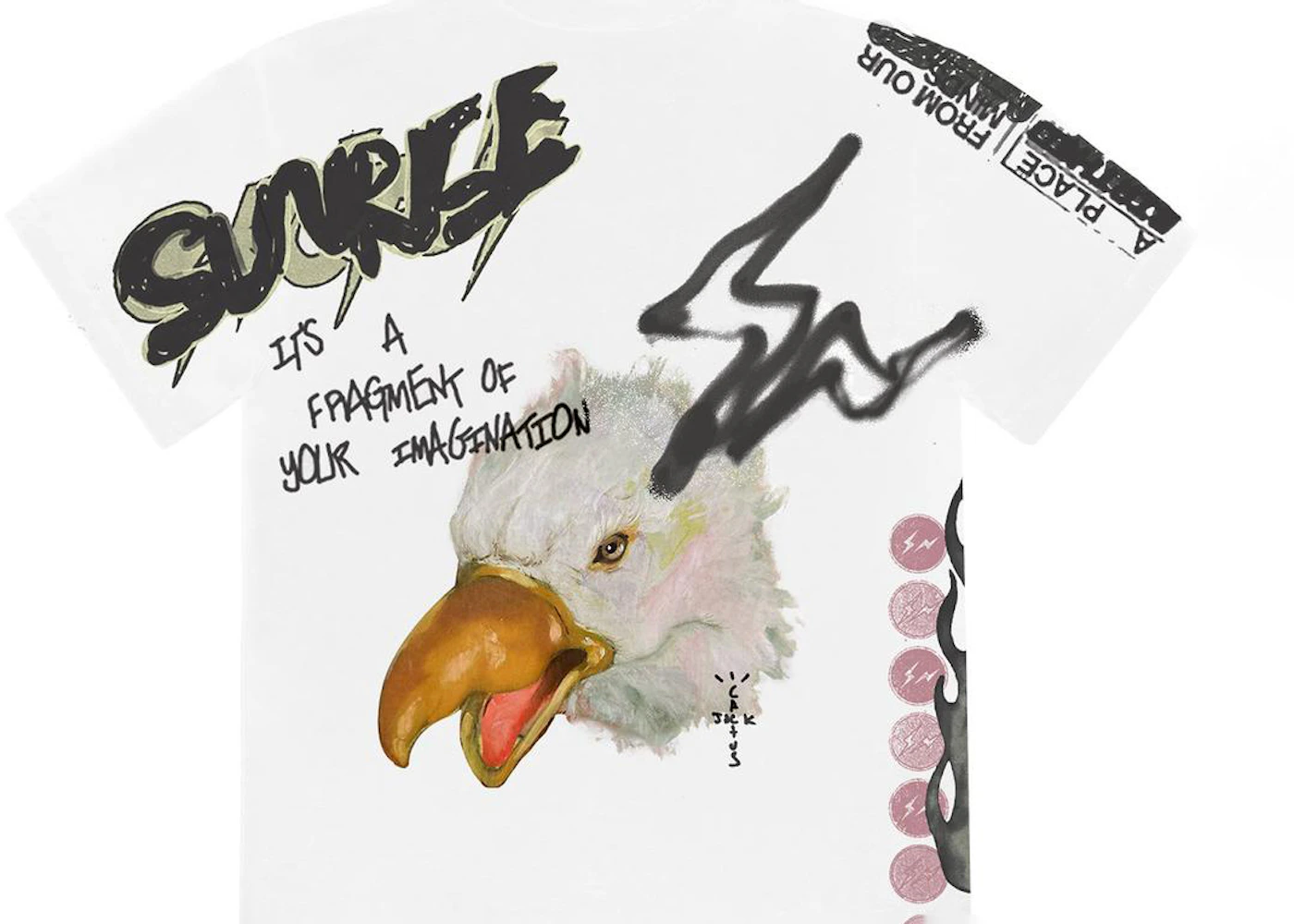 Travis Scott Cactus Jack For Fragment Sunrise Tee White Men's - SS21 - US