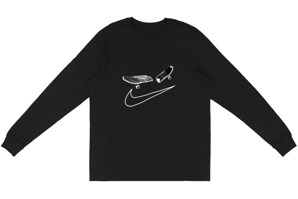 Travis Scott Cactus Jack For Nike SB Longsleeve T-Shirt I Black