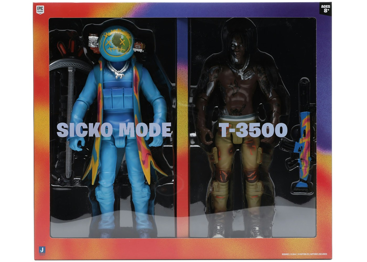 Travis Scott Cactus Jack Fortnite 12 Action Figure Duo Set Travis Scott Cactus Jack Fortnite 12 Action Figure Duo Set