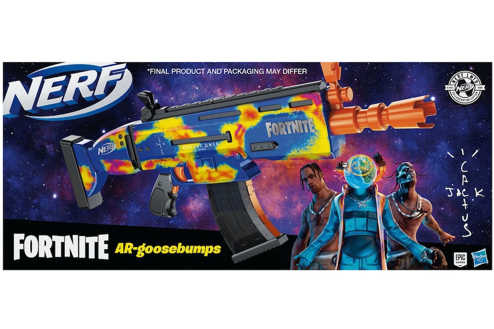 Travis Scott Cactus Jack Fortnite AR-Goosebumps Nerf Elite Dart Blaster -