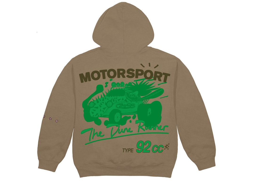 Pre-owned Travis Scott Cactus Jack Motor Sport Hoodie Dark Sand
