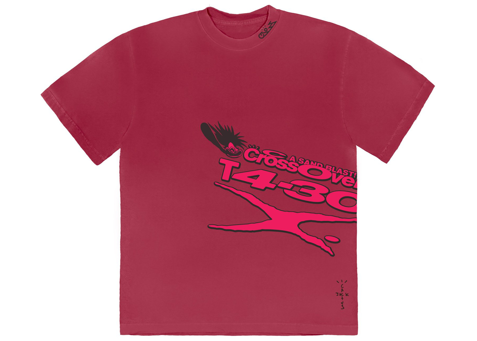 Travis Scott Cactus Jack T430X Tee Magenta Men's - SS21 - US