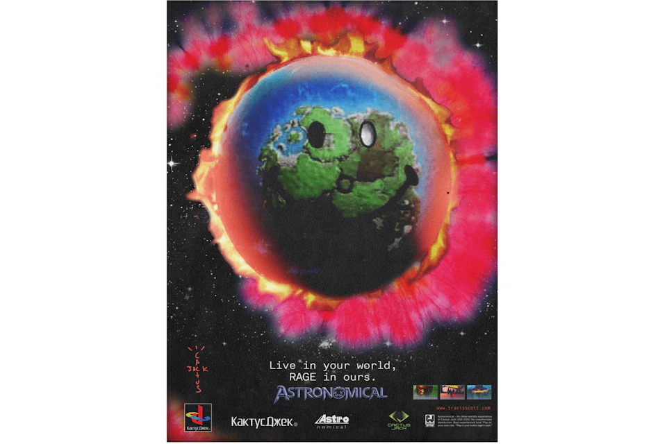 Travis Scott Cactus Jack Fornite World Backlight Poster