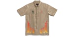 Hemd mit Knopfleiste Travis Scott Cactus Jack x Jordan khaki/rot