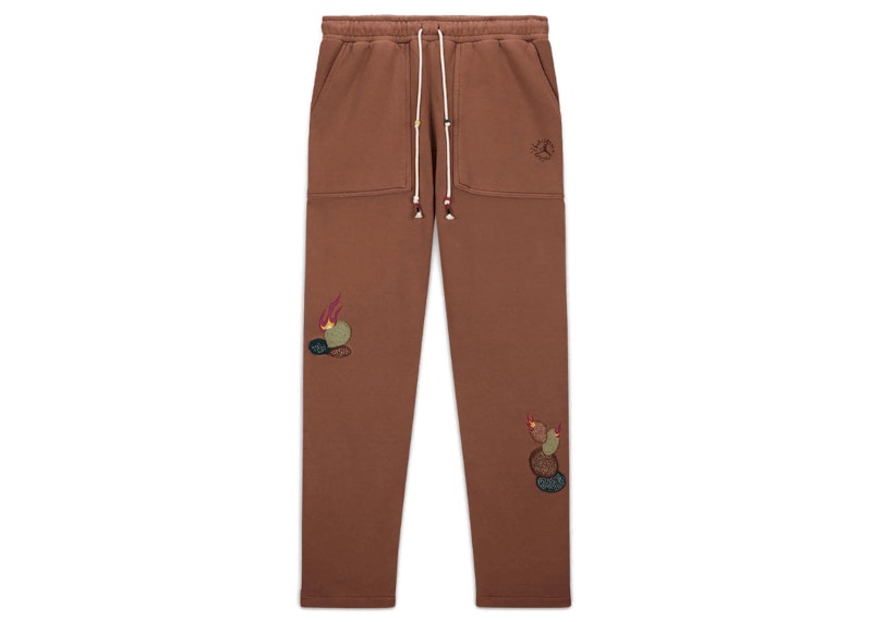 Travis Scott x Jordan Fleece Pants Archaeo Brown