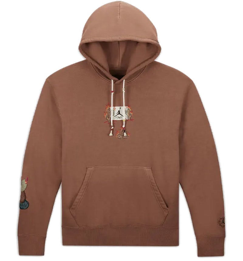 Travis Scott x Jordan Flight Graphic Hoodie Archaeo Brown Men's