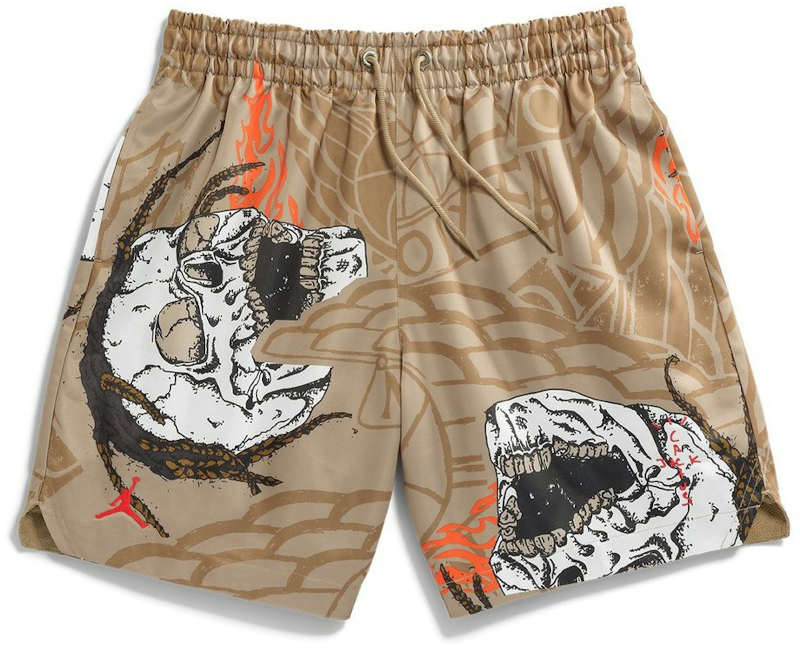 Travis Scott Cactus Jack x Jordan Pool Short Khaki - SS21