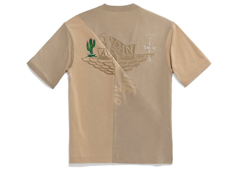 Travis Scott Cactus Jack x Jordan T shirt Khaki Desert Men s