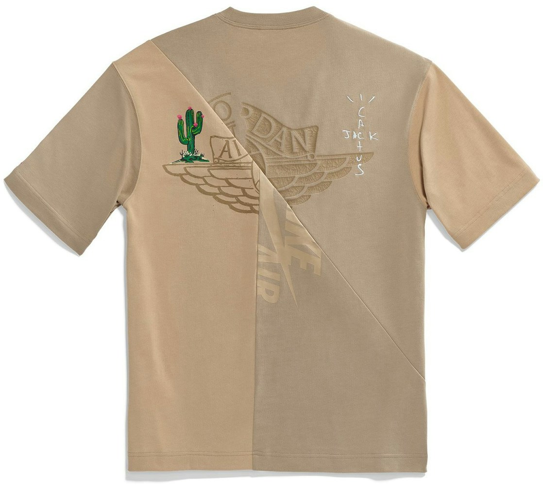 Travis Scott Cactus Jack X Jordan T Shirt Khaki Desert Ss21