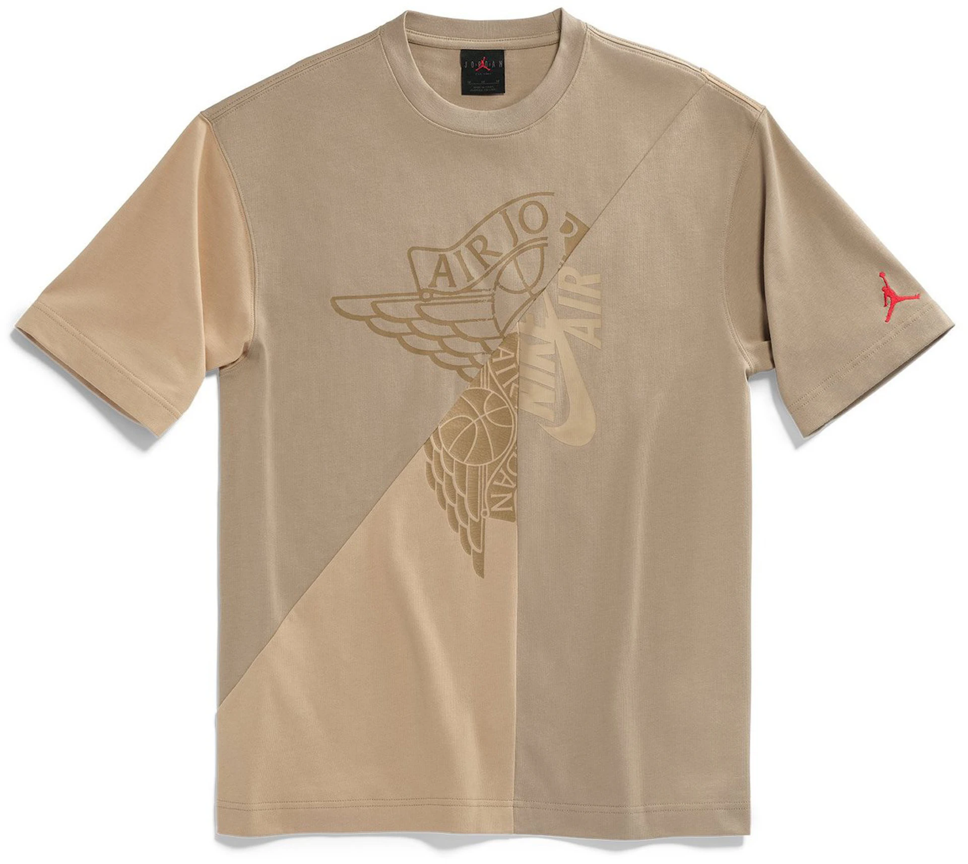 esta Empírico Goma de dinero Travis Scott Cactus Jack x Jordan T-shirt Khaki/Desert - SS21 - ES