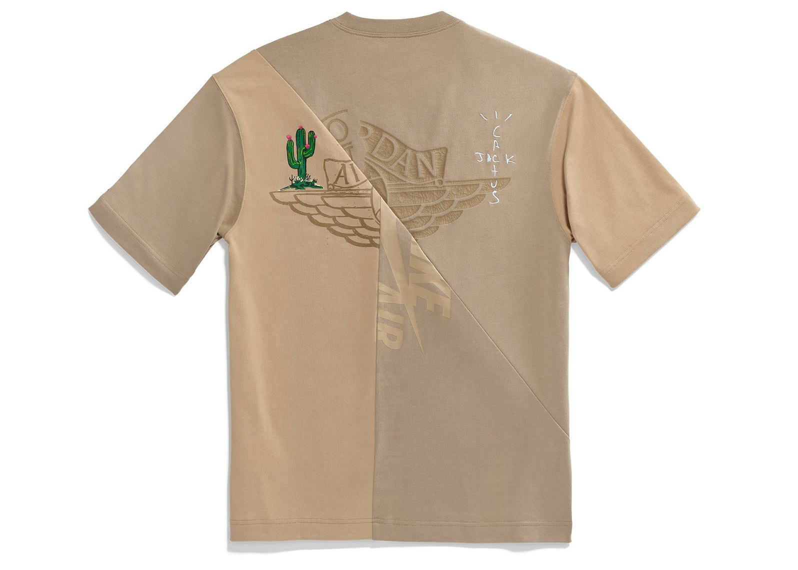 Travis Scott Cactus Jack x Jordan T-shirt (Asia Sizing) Khaki ...