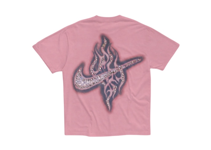 Travis Scott Cactus Jack x Nike Rhinstone Tee Pink
