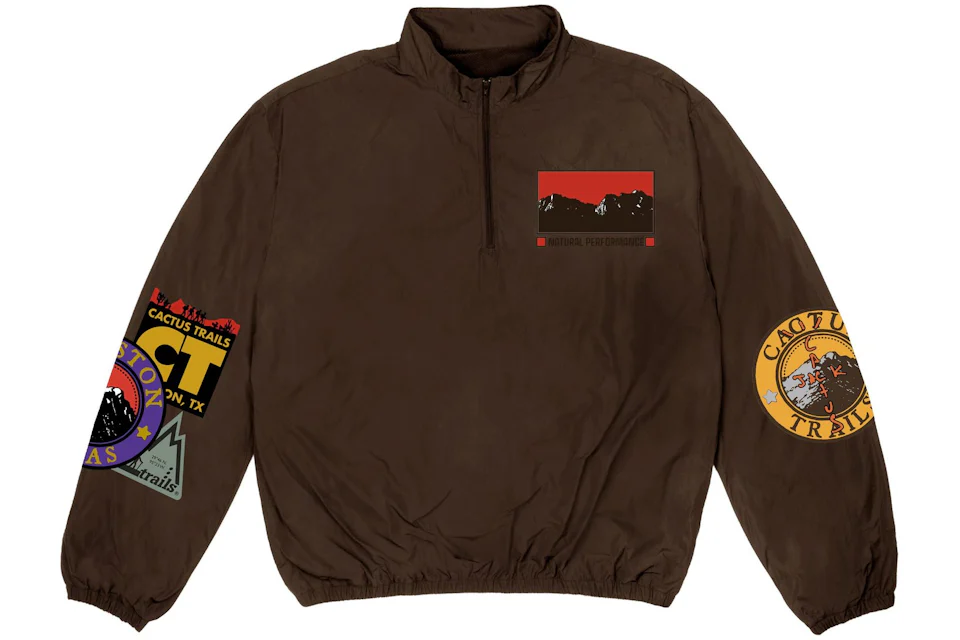 Travis Scott Cactus Trails Half-Zip Windbreaker Brown Men's - SS20 - US