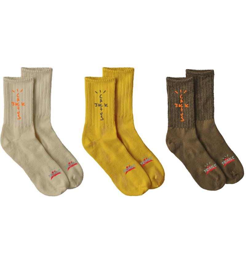 Travis Scott Cactus Trails Hiking Socks Pack Natural/Gold/Brown