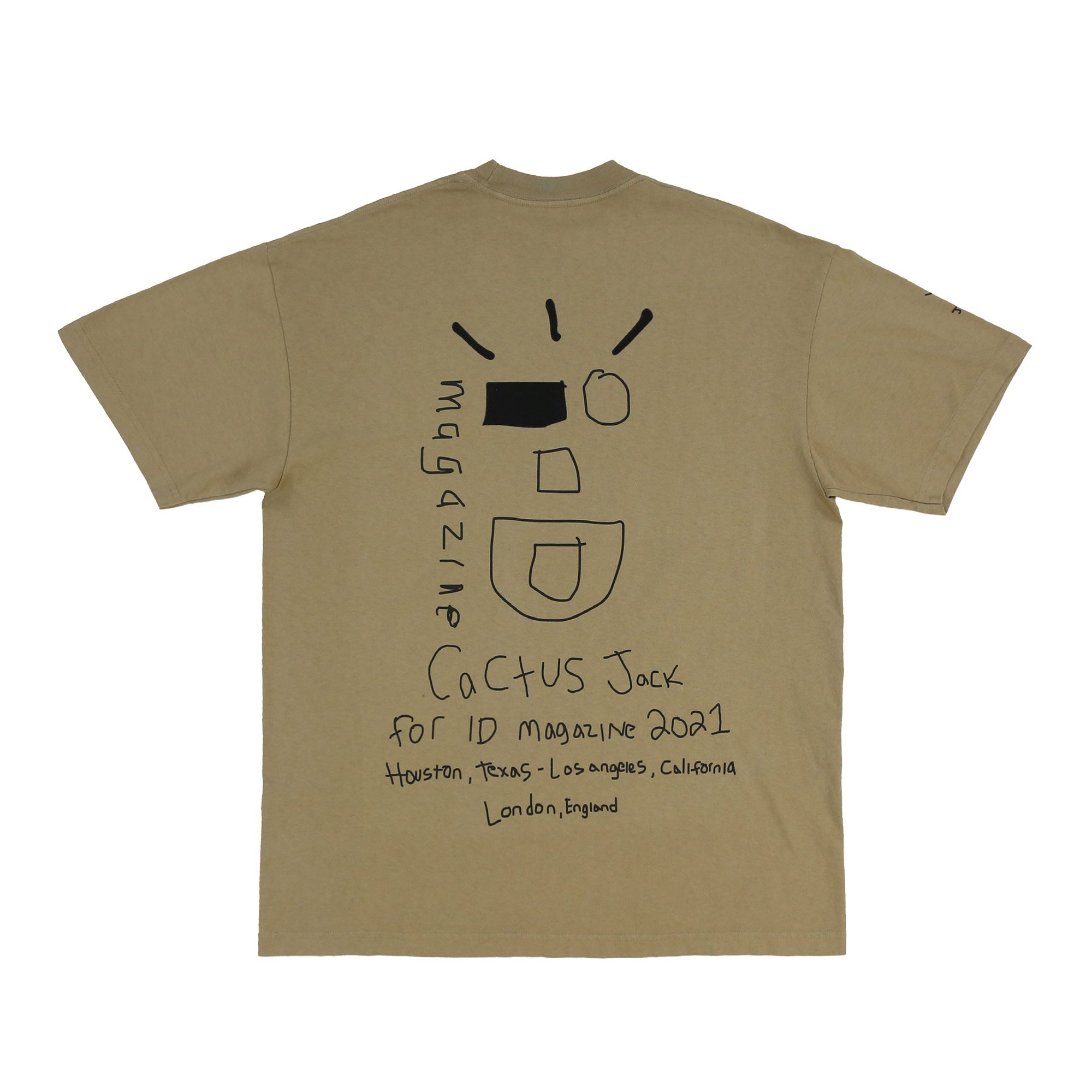 Travis Scott Cactus Wink Tee Khaki Men's - SS21 - US