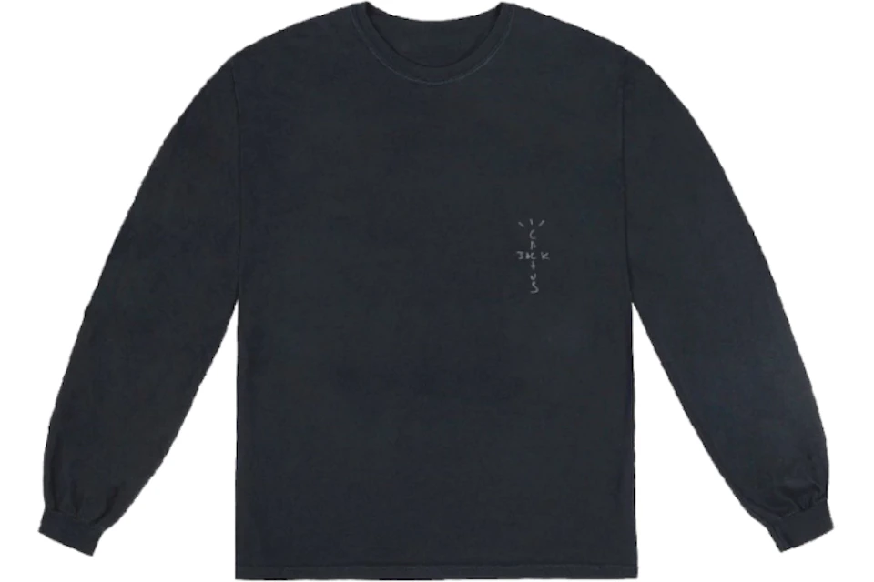 Travis Scott Jack Boys Cracked L/S T-Shirt Black