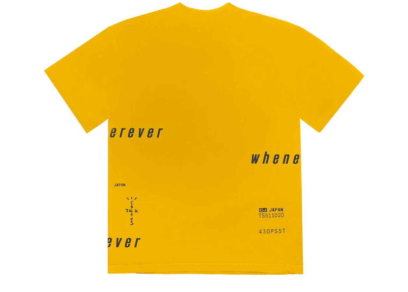 Travis Scott Digital Eye I T-shirt Yellow Men's - FW20 - US
