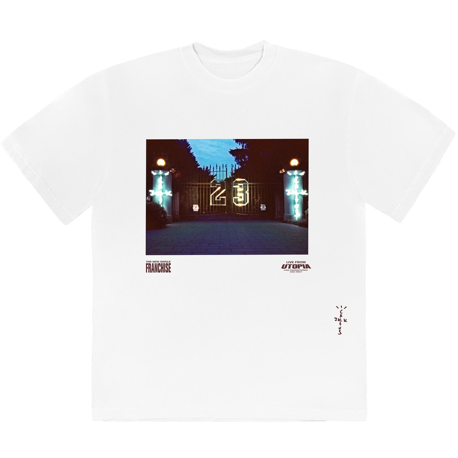 Travis Scott Gates T-Shirt White Men's - FW20 - US