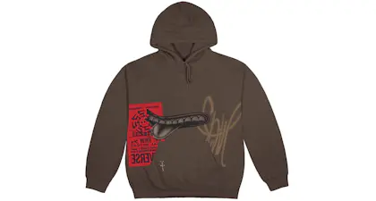 Travis scott yup hoodie brown Clearance