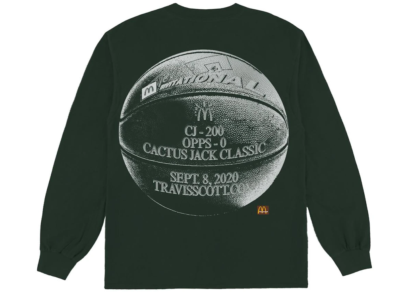 Travis Scott Invitational L/S T-Shirt Black Men's - FW20 - US