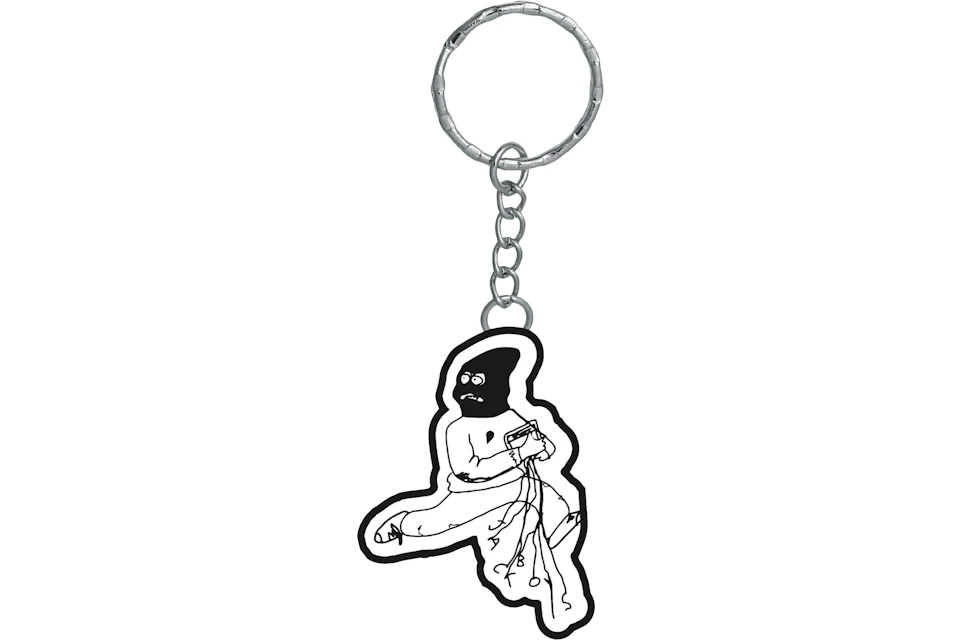 Travis Scott JACKBOYS Mask On Keychain White