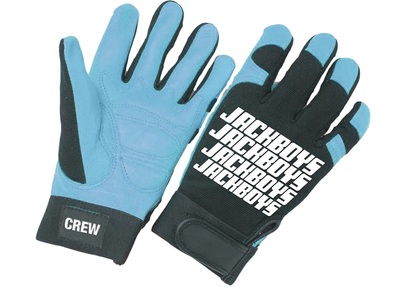 Pre-owned Travis Scott Men's  Jackboys Racing Glove In Blue/black