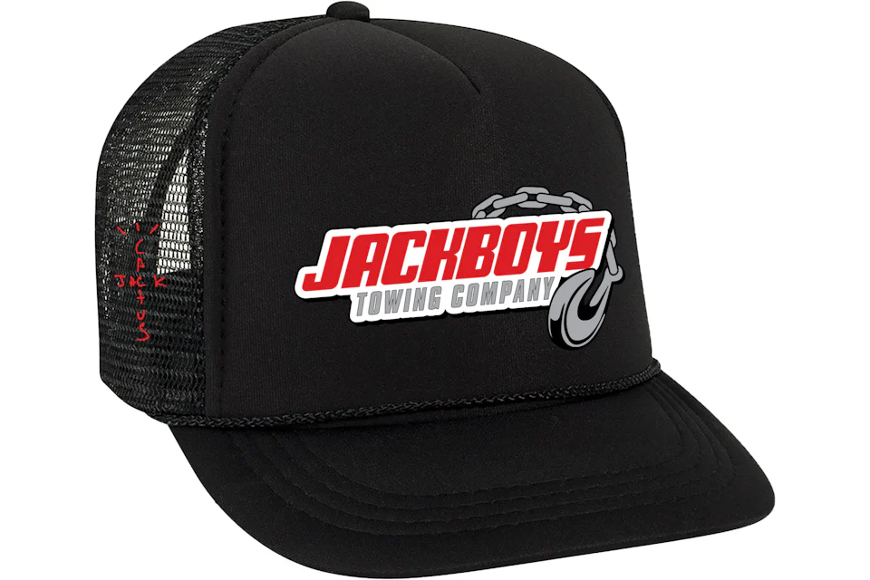 Travis Scott JACKBOYS Repo Trucker Hat Black