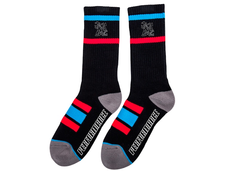 Pre-owned Travis Scott Men's Jackboys Socks In Black/blue/red