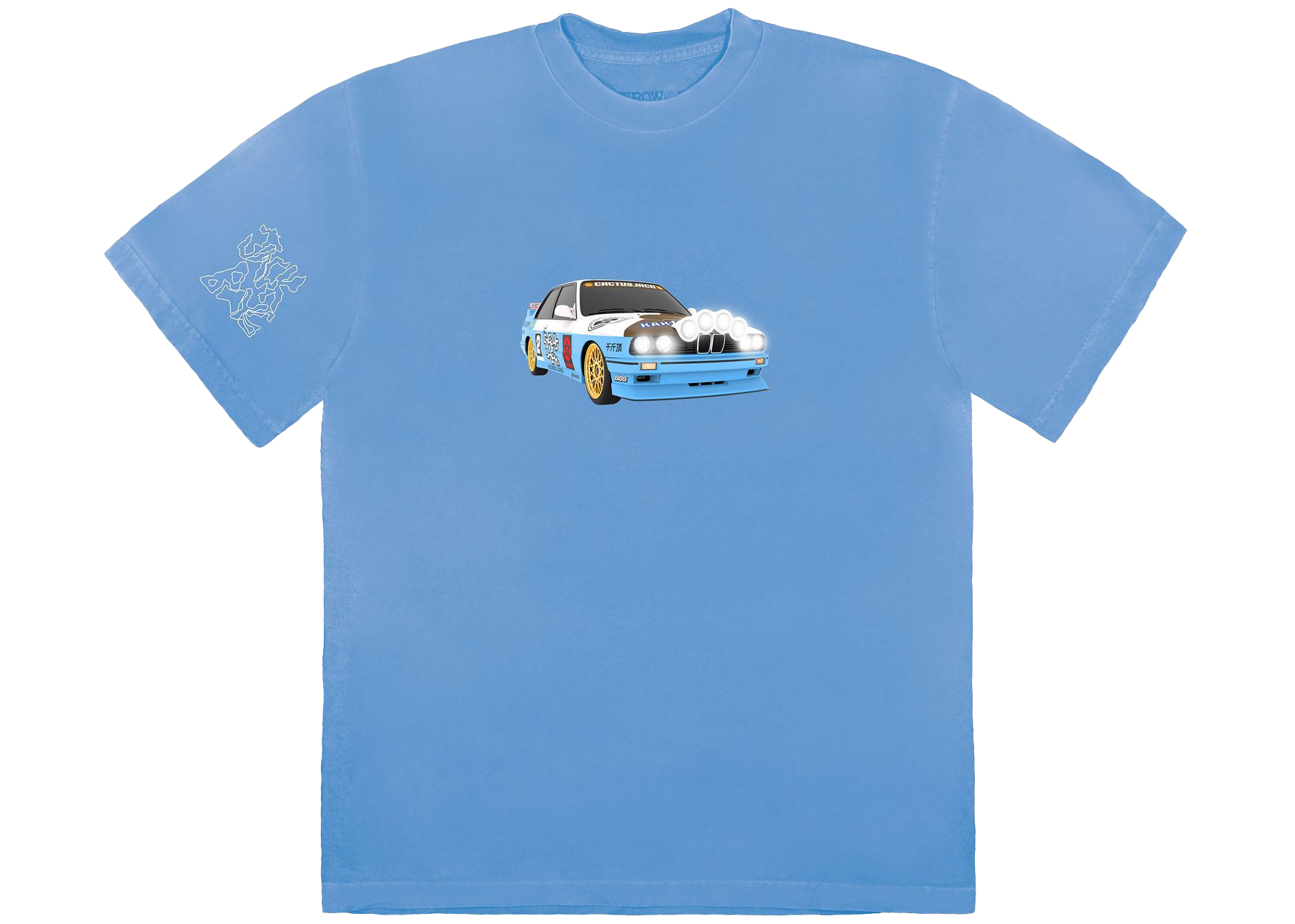 Travis Scott JACKBOYS Vehicle T-Shirt Blue Men's - FW19 - US