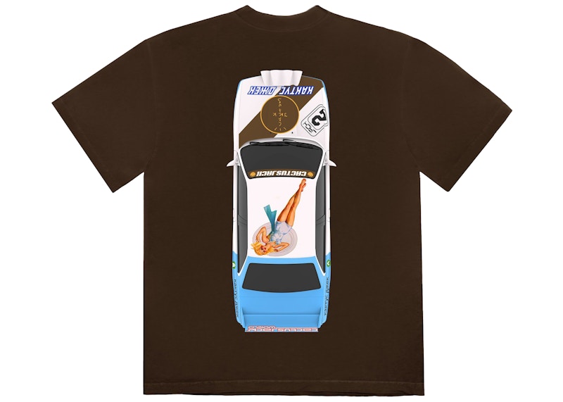 Travis Scott JACKBOYS Vehicle T-Shirt Brown Men's - FW19 - US