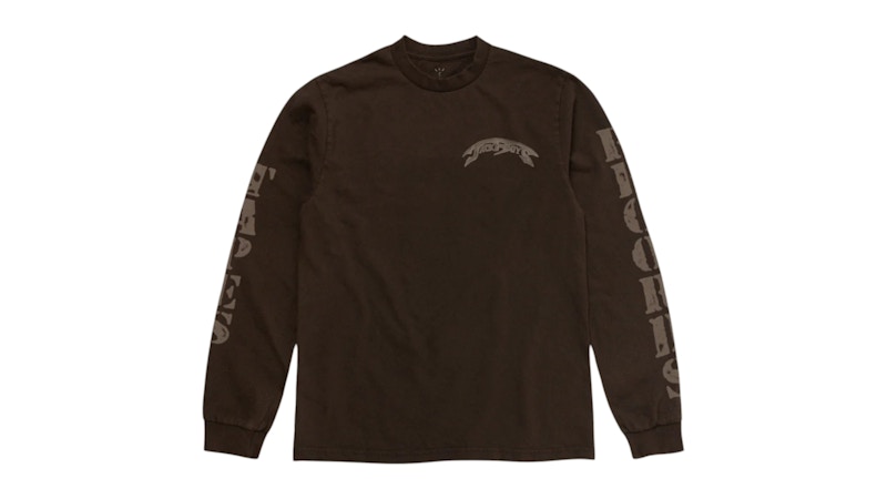 Pre-owned Travis Scott Men's  Jackboys 2 A3 Long Sleeve T-shirt In Brown