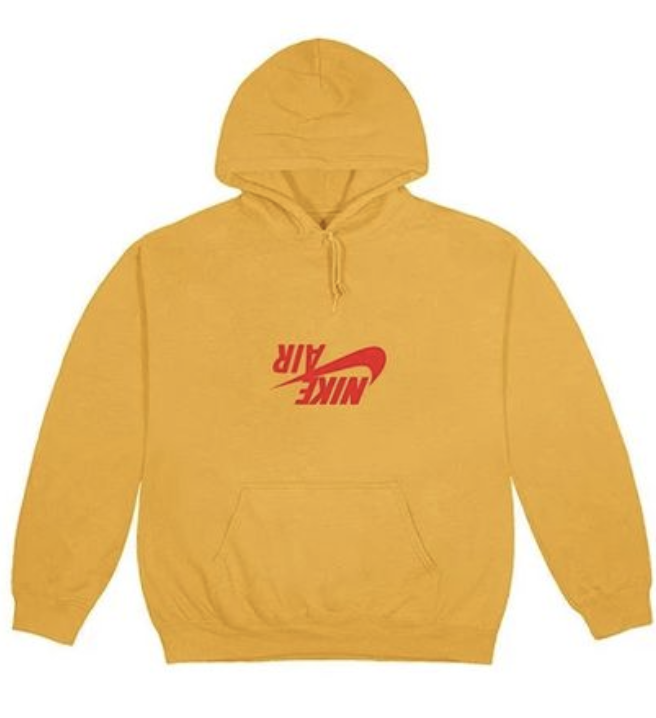 travis scott nike air hoodie yellow