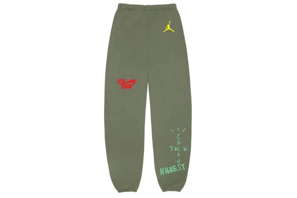 Travis Scott Jordan Cactus Jack Highest Sweatpant Olive