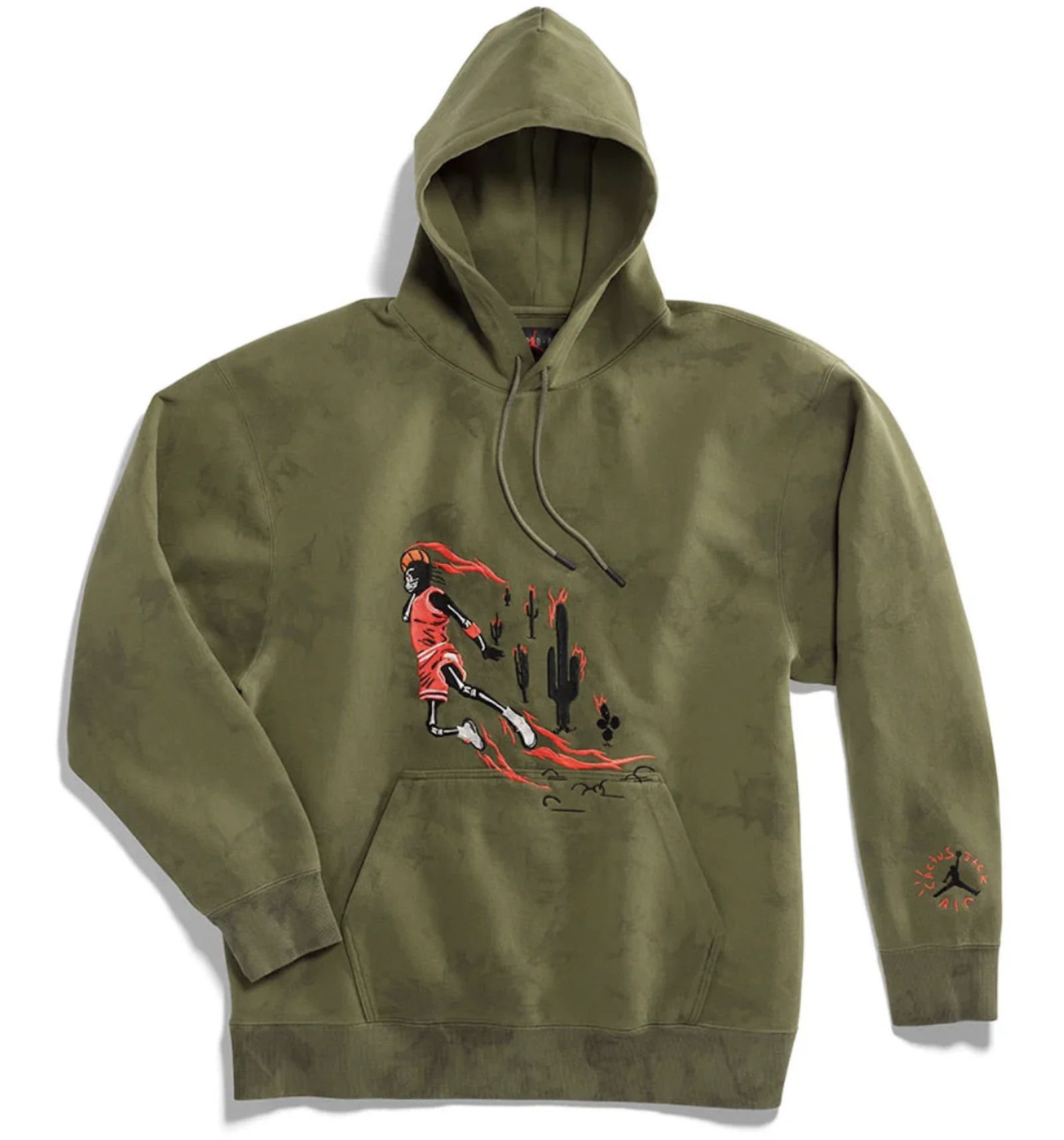 Olive top jordan hoodie