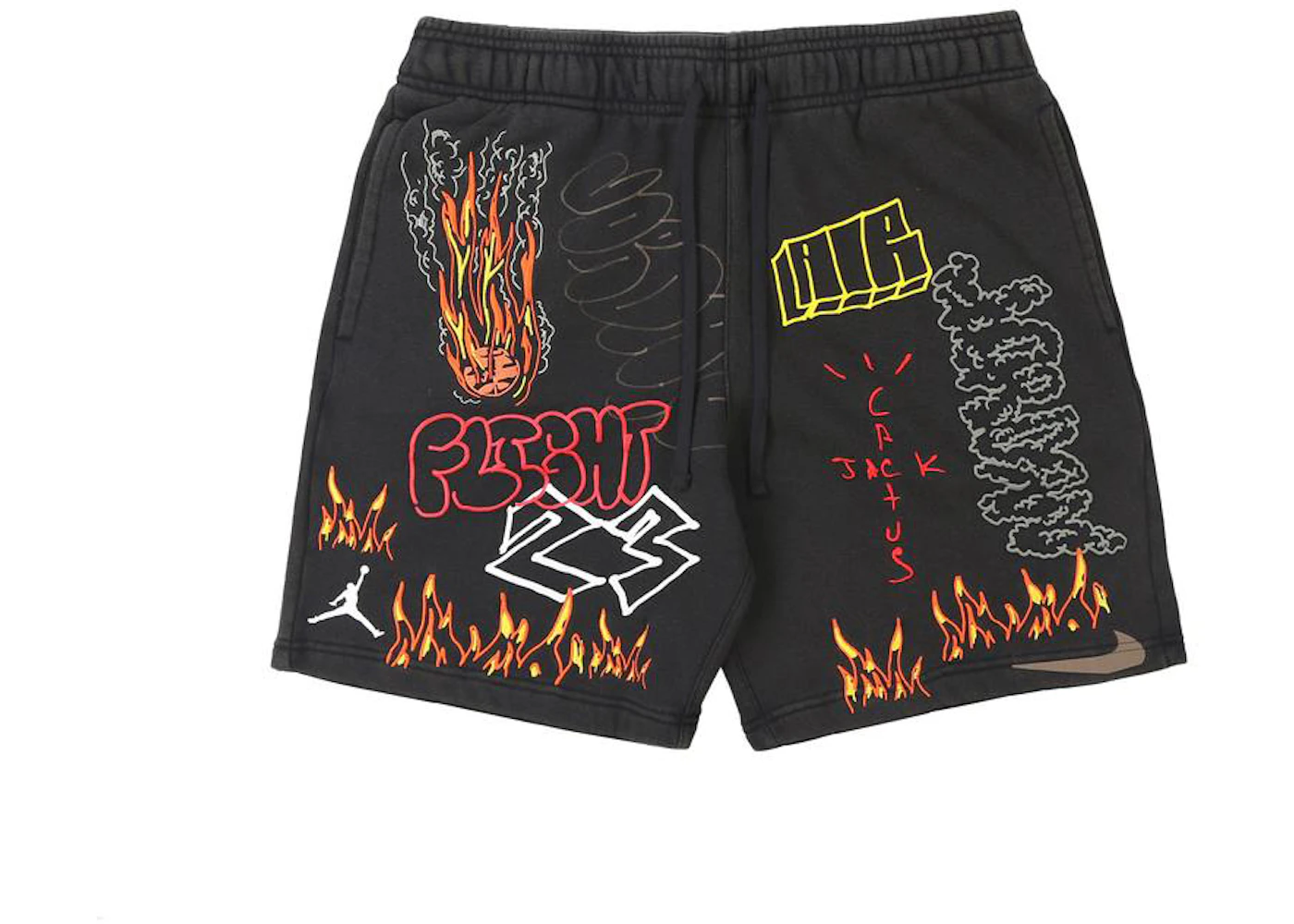 Travis Scott MJ Fleece Short Black Men s SS19 US