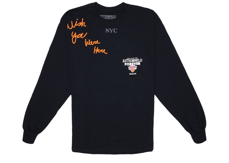 Travis Scott MSG Knicks Long Sleeve Tee Black メンズ - SS19 - JP