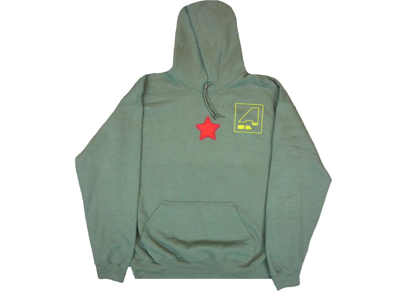 Travis Scott Astroworld Shattered Face Hoodie Olive Men's - US