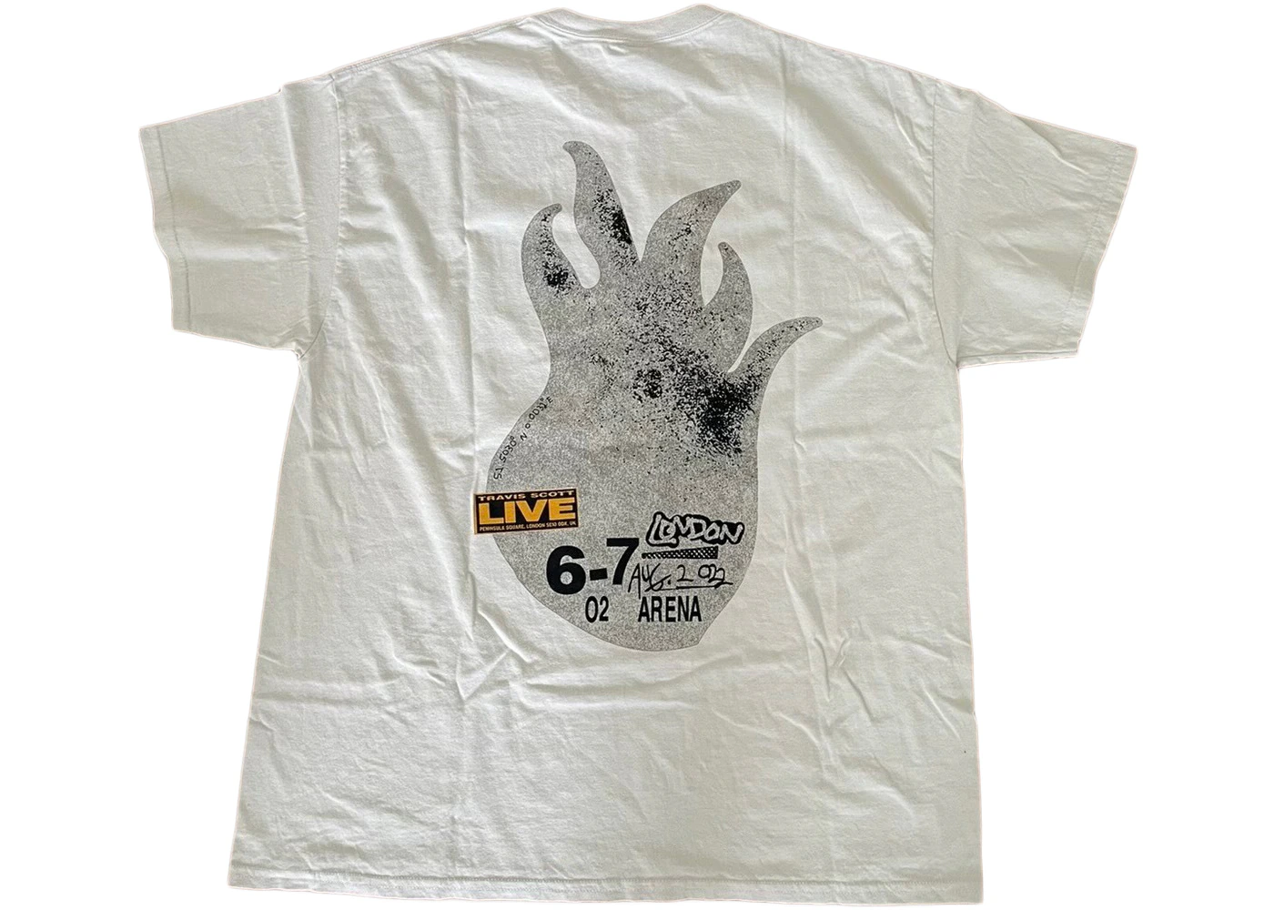 Travis Scott O2 Flame T-shirt White Men's - US